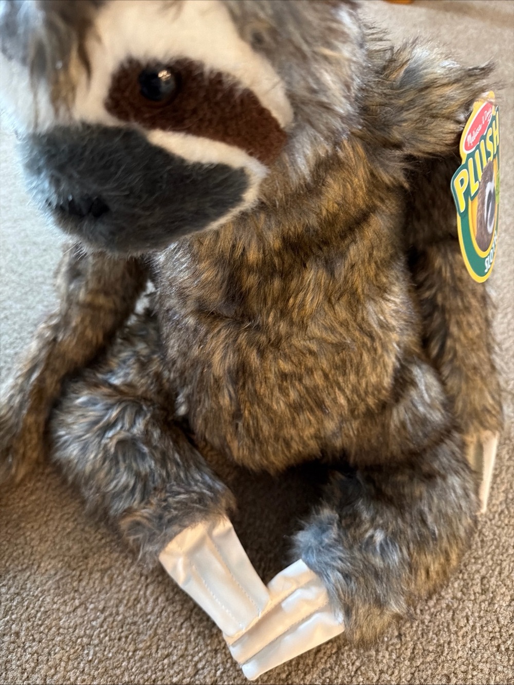 Plush Sloth Soft Toy in Brown by Melissa & Doug